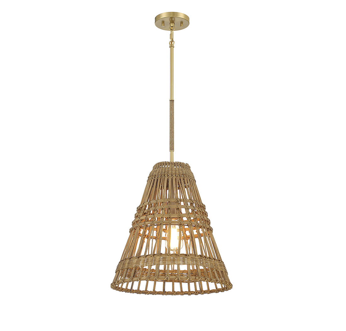 MERIDIAN, NATURAL BRASS PENDANT, PENDANT LIGHT