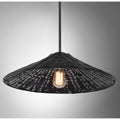 MERIDIAN, BOHEMIAN MID-CENTURY MODERN MATTE BLACK PENDANT, PENDANT LIGHT