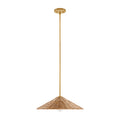 MERIDIAN, BOHEMIAN MID-CENTURY MODERN NATURAL BRASS PENDANT, PENDANT LIGHT