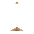 MERIDIAN, BOHEMIAN MID-CENTURY MODERN NATURAL BRASS PENDANT, PENDANT LIGHT
