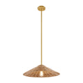MERIDIAN, BOHEMIAN MID-CENTURY MODERN NATURAL BRASS PENDANT, PENDANT LIGHT