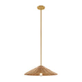 MERIDIAN, BOHEMIAN MID-CENTURY MODERN NATURAL BRASS PENDANT, PENDANT LIGHT