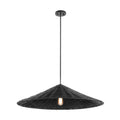 MERIDIAN, BOHEMIAN MID-CENTURY MODERN MATTE BLACK PENDANT, PENDANT LIGHT