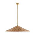 MERIDIAN, BOHEMIAN MID-CENTURY MODERN NATURAL BRASS PENDANT, PENDANT LIGHT