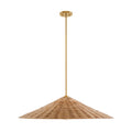 MERIDIAN, BOHEMIAN MID-CENTURY MODERN NATURAL BRASS PENDANT, PENDANT LIGHT
