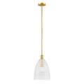 MERIDIAN, TRANSITIONAL NATURAL BRASS PENDANT, PENDANT LIGHT
