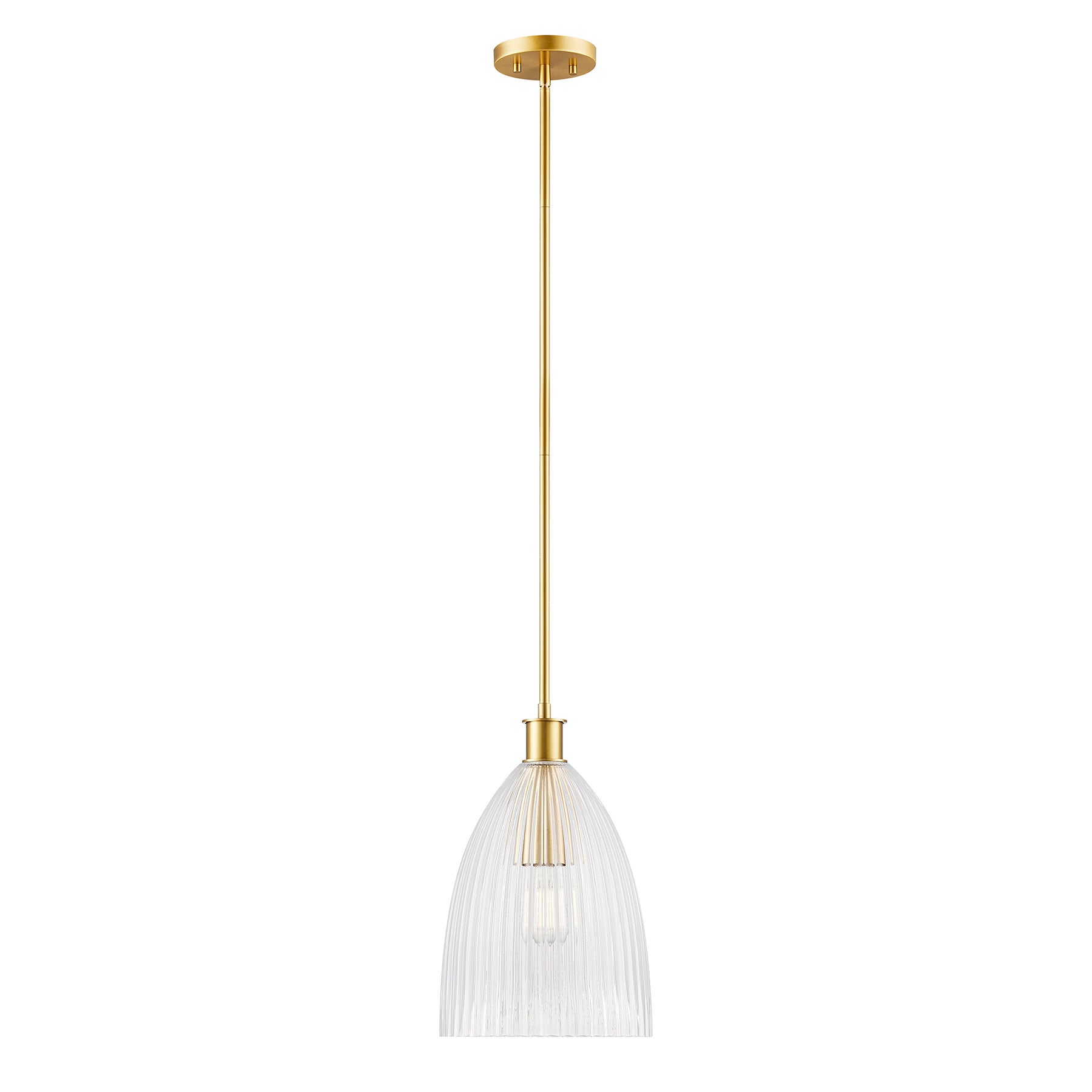 MERIDIAN, TRANSITIONAL NATURAL BRASS PENDANT, PENDANT LIGHT
