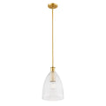 MERIDIAN, TRANSITIONAL NATURAL BRASS PENDANT, PENDANT LIGHT