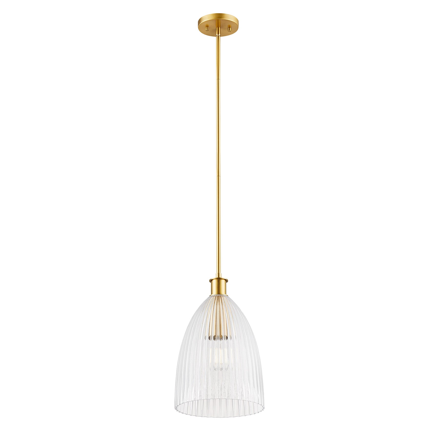 MERIDIAN, TRANSITIONAL NATURAL BRASS PENDANT, PENDANT LIGHT