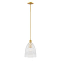 MERIDIAN, TRANSITIONAL NATURAL BRASS PENDANT, PENDANT LIGHT