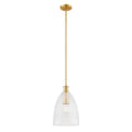 MERIDIAN, TRANSITIONAL NATURAL BRASS PENDANT, PENDANT LIGHT