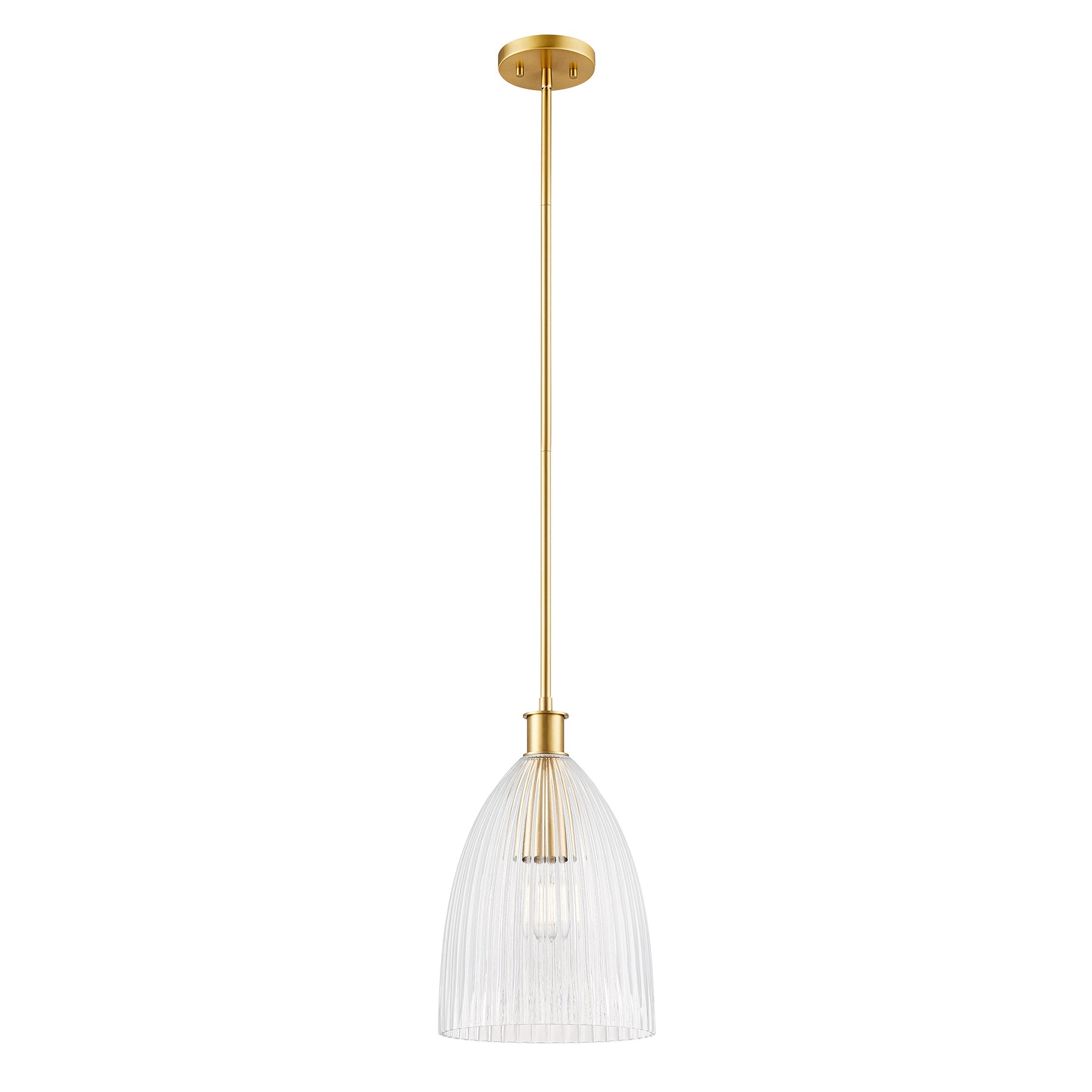 MERIDIAN, TRANSITIONAL NATURAL BRASS PENDANT, PENDANT LIGHT