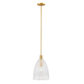 MERIDIAN, TRANSITIONAL NATURAL BRASS PENDANT, PENDANT LIGHT