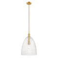 MERIDIAN, TRANSITIONAL NATURAL BRASS PENDANT, PENDANT LIGHT