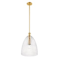 MERIDIAN, TRANSITIONAL NATURAL BRASS PENDANT, PENDANT LIGHT