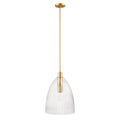 MERIDIAN, TRANSITIONAL NATURAL BRASS PENDANT, PENDANT LIGHT