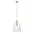 MERIDIAN, TRANSITIONAL NATURAL BRASS PENDANT, PENDANT LIGHT