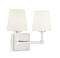 MERIDIAN, CONTEMPORARY TRANSITIONAL POLISHED NICKEL BATH, BATH VANITY LIGHT