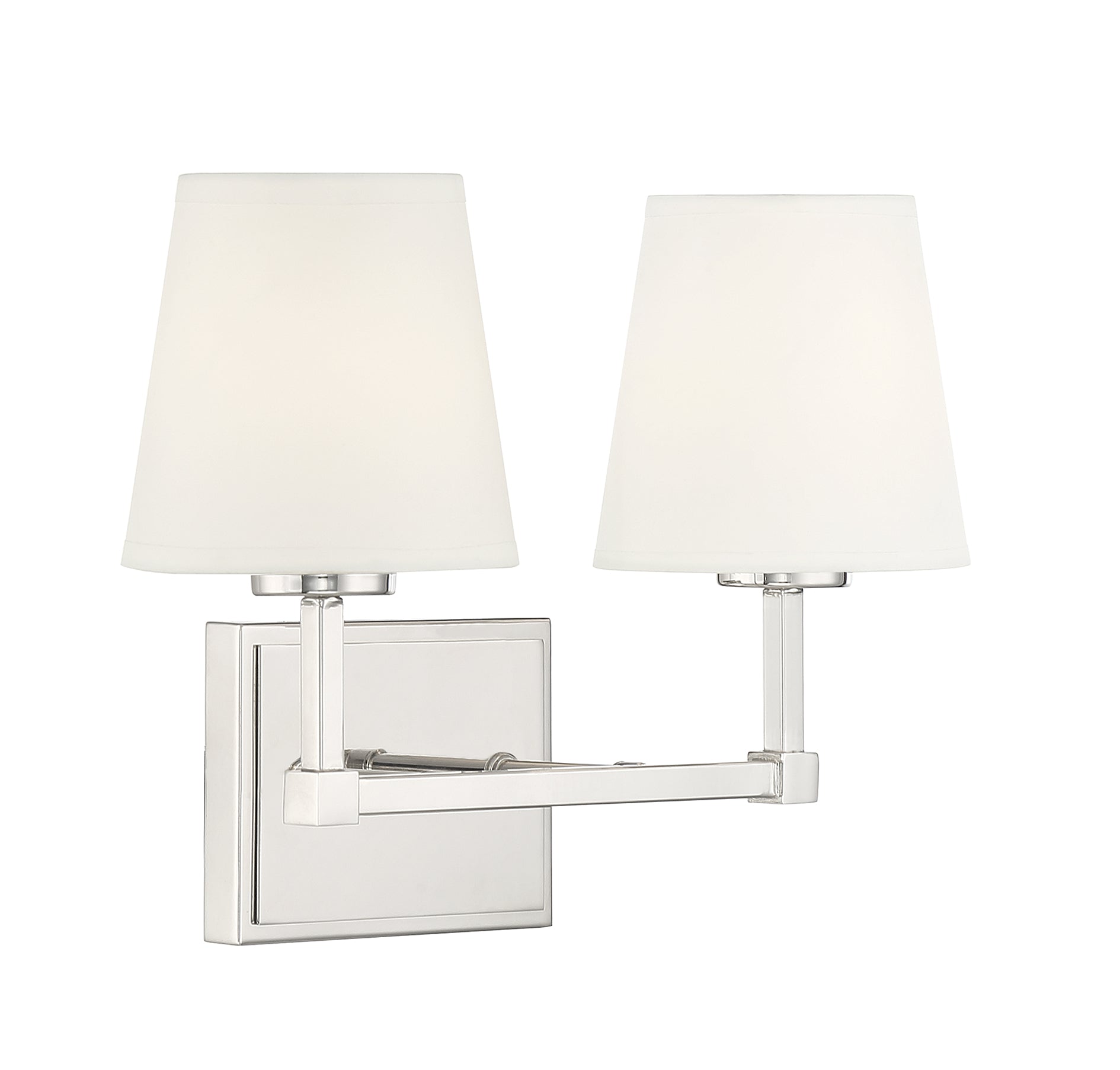 MERIDIAN, CONTEMPORARY TRANSITIONAL POLISHED NICKEL BATH, BATH VANITY LIGHT