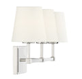 MERIDIAN, CONTEMPORARY TRANSITIONAL POLISHED NICKEL BATH, BATH VANITY LIGHT