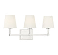 MERIDIAN, CONTEMPORARY TRANSITIONAL POLISHED NICKEL BATH, BATH VANITY LIGHT