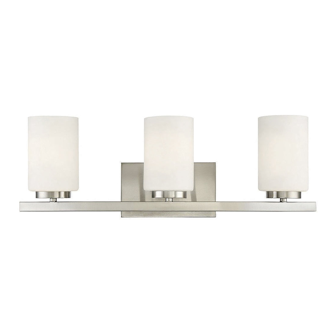 MERIDIAN, CONTEMPORARY TRANSITIONAL BRUSHED NICKEL BATH | M80067BN, BATH VANITY LIGHT