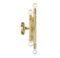MERIDIAN, MID-CENTURY MODERN TRANSITIONAL NATURAL BRASS SCONCE 2, WALL SCONCES