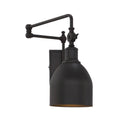 MERIDIAN, INDUSTRIAL RUSTIC OIL RUBBED BRONZE SCONCE, WALL SCONCES
