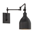 MERIDIAN, INDUSTRIAL RUSTIC OIL RUBBED BRONZE SCONCE, WALL SCONCES