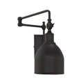 MERIDIAN, INDUSTRIAL RUSTIC OIL RUBBED BRONZE SCONCE, WALL SCONCES