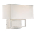 MERIDIAN, CONTEMPORARY BRUSHED NICKEL SCONCE, WALL SCONCES