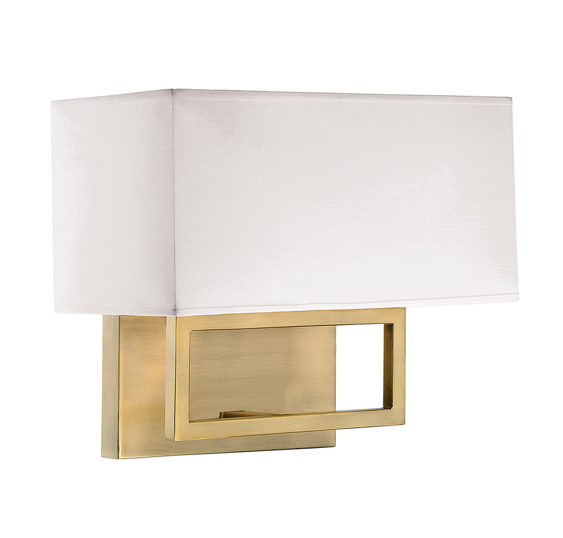 MERIDIAN, NATURAL BRASS SCONCE, WALL SCONCES