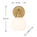 MERIDIAN, CONTEMPORARY SCONCE 3, WALL SCONCES