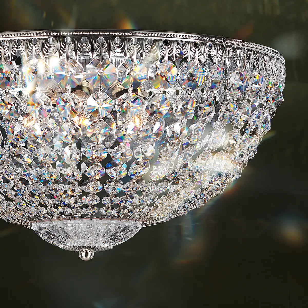 Schonbek, Petit Crystal Flush Mount, FLUSH MOUNT CEILING LIGHTS