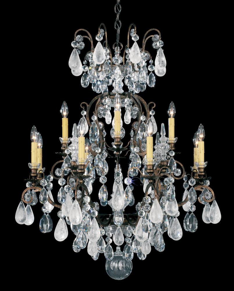 Schonbek, Renaissance Rock Crystal Chandelier, CHANDELIER LIGHT