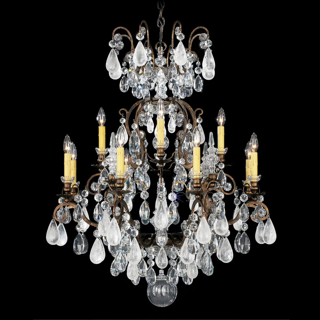Schonbek, Renaissance Rock Crystal Chandelier, CHANDELIER LIGHT