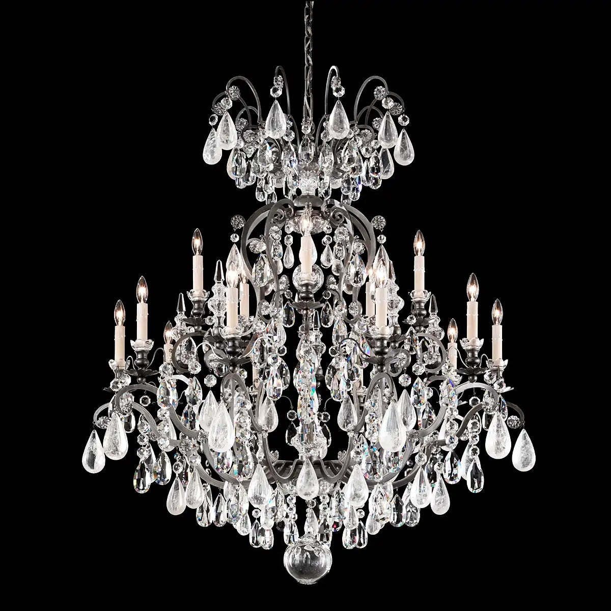 Schonbek, Renaissance Rock Crystal Chandelier, CHANDELIER LIGHT