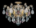 Schonbek, Renaissance Rock Crystal Semi-Flush Mount, SEMI FLUSH MOUNT LIGHT