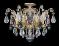 Schonbek, Renaissance Rock Crystal Semi-Flush Mount, SEMI FLUSH MOUNT LIGHT