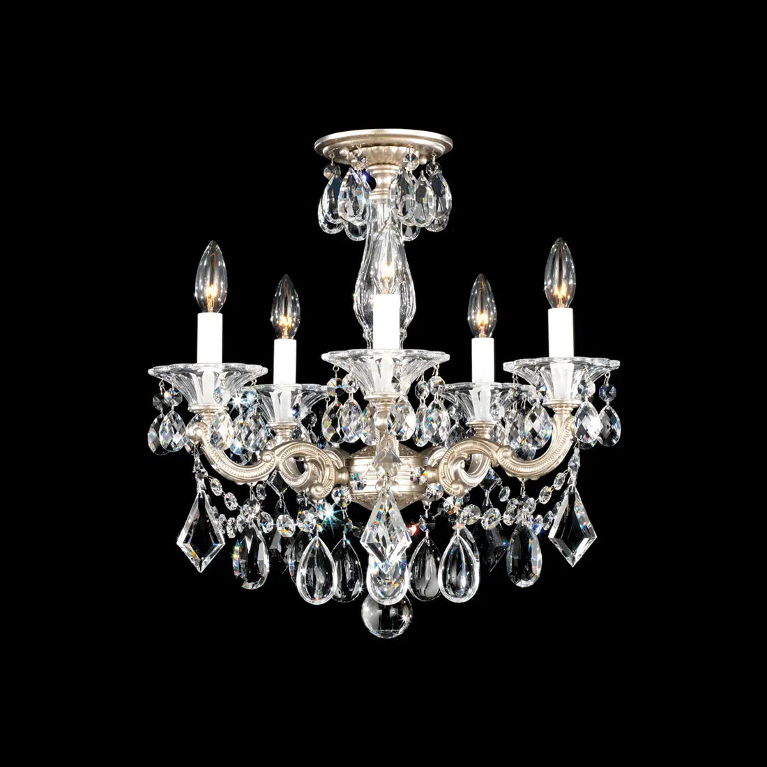 Schonbek, La Scala Semi-Flush Mount, SEMI FLUSH MOUNT LIGHT