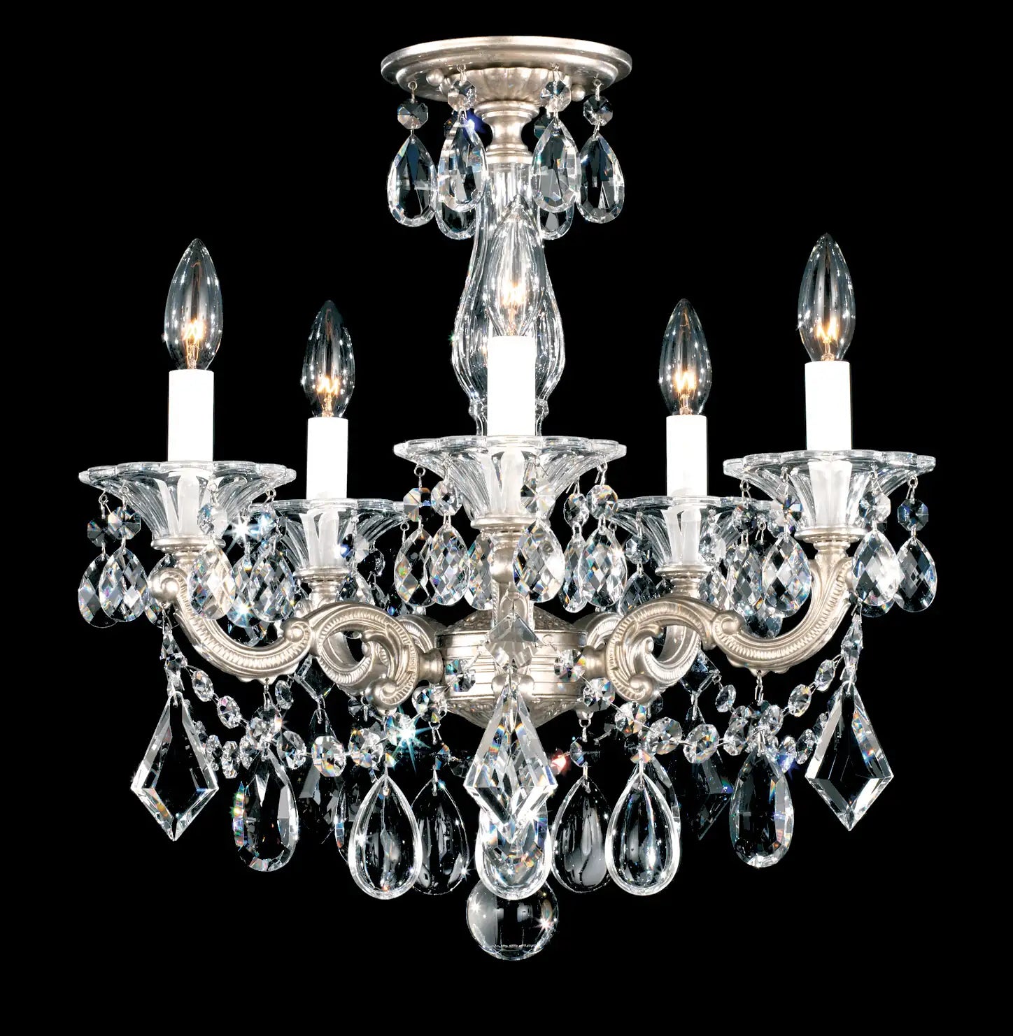Schonbek, La Scala Semi-Flush Mount, SEMI FLUSH MOUNT LIGHT