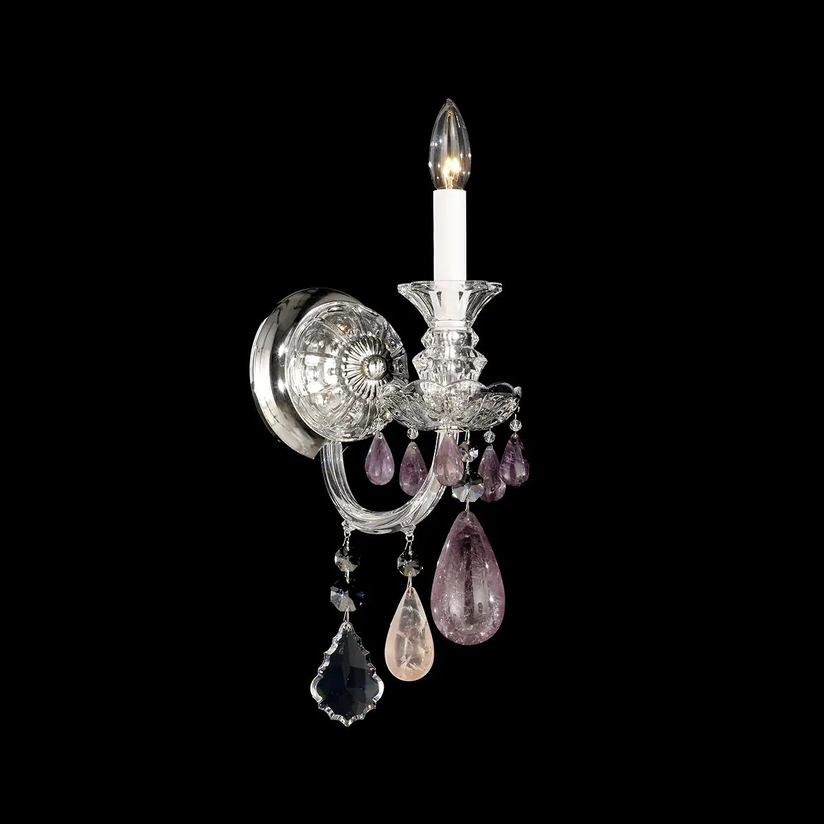 Schonbek, Hamilton Rock Crystal Wall Sconce, WALL SCONCES
