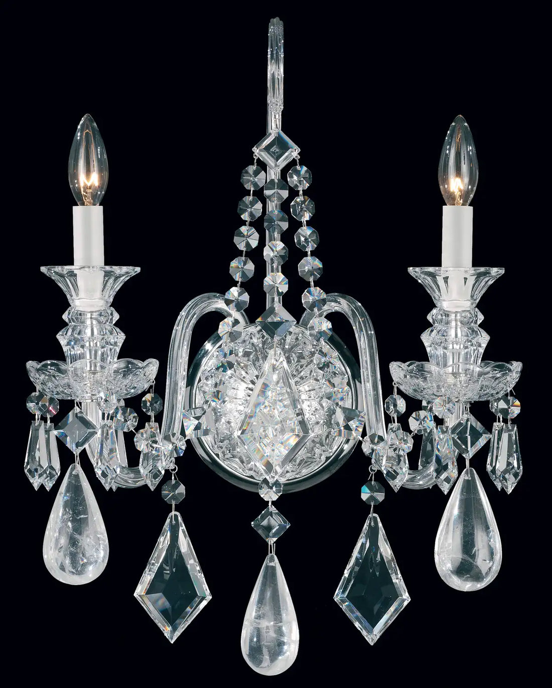 Schonbek, Hamilton Rock Crystal Wall Sconce, WALL SCONCES