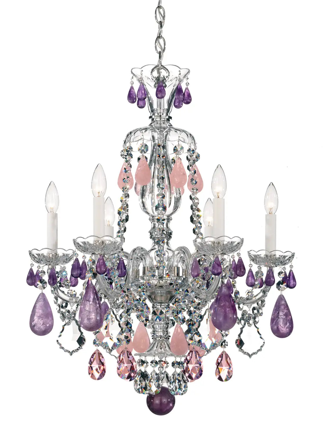 Schonbek, Hamilton Rock Crystal Chandelier, CHANDELIER LIGHT