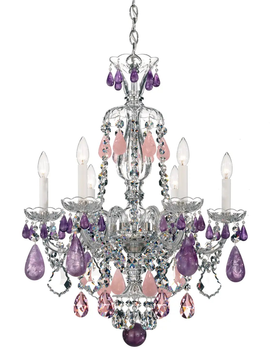 Schonbek, Hamilton Rock Crystal Chandelier, CHANDELIER LIGHT