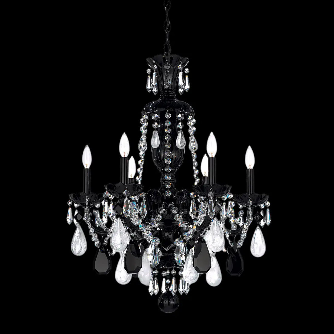 Schonbek, Hamilton Rock Crystal Chandelier, CHANDELIER LIGHT