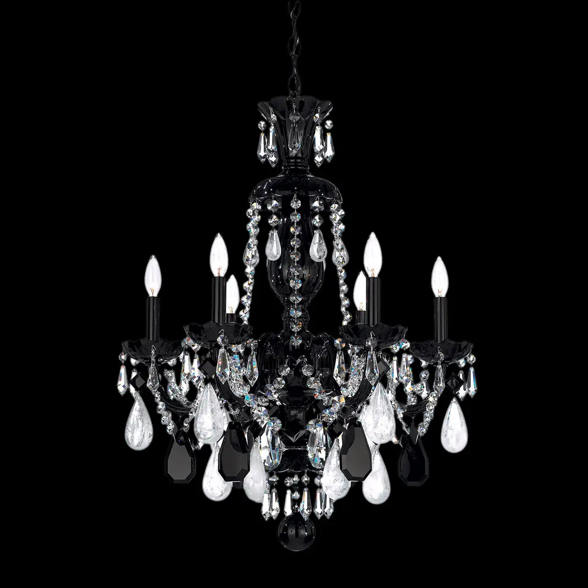 Schonbek, Hamilton Rock Crystal Chandelier, CHANDELIER LIGHT