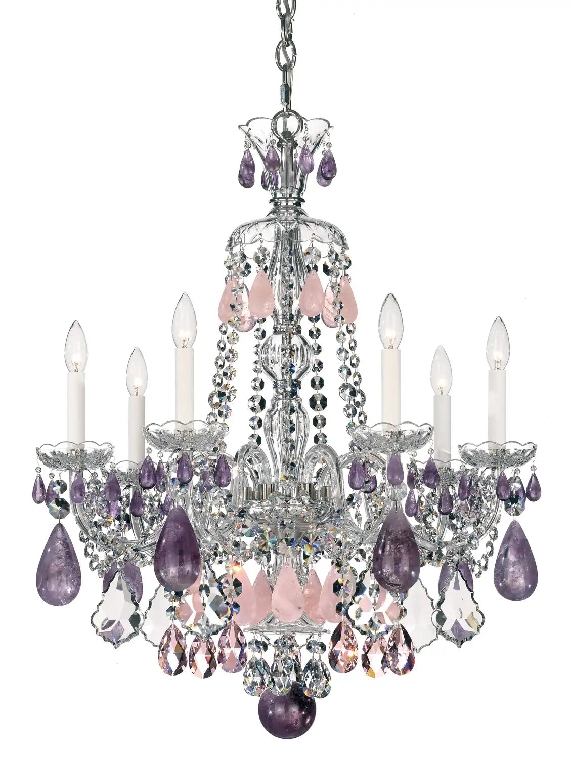 Schonbek, Hamilton Rock Crystal Chandelier, CHANDELIER LIGHT