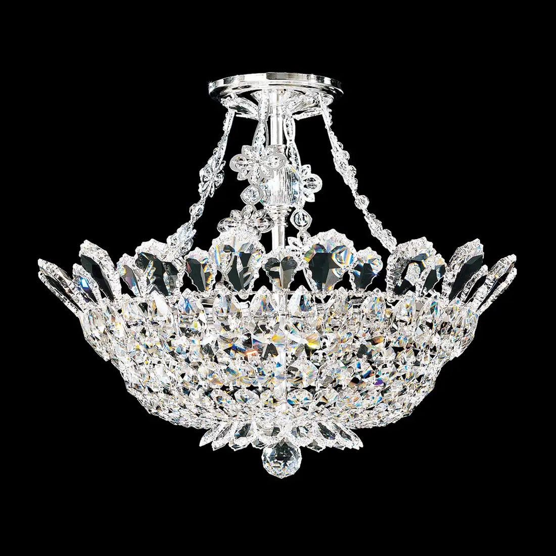 Schonbek, Trilliane Semi-Flush Mount, SEMI FLUSH MOUNT LIGHT