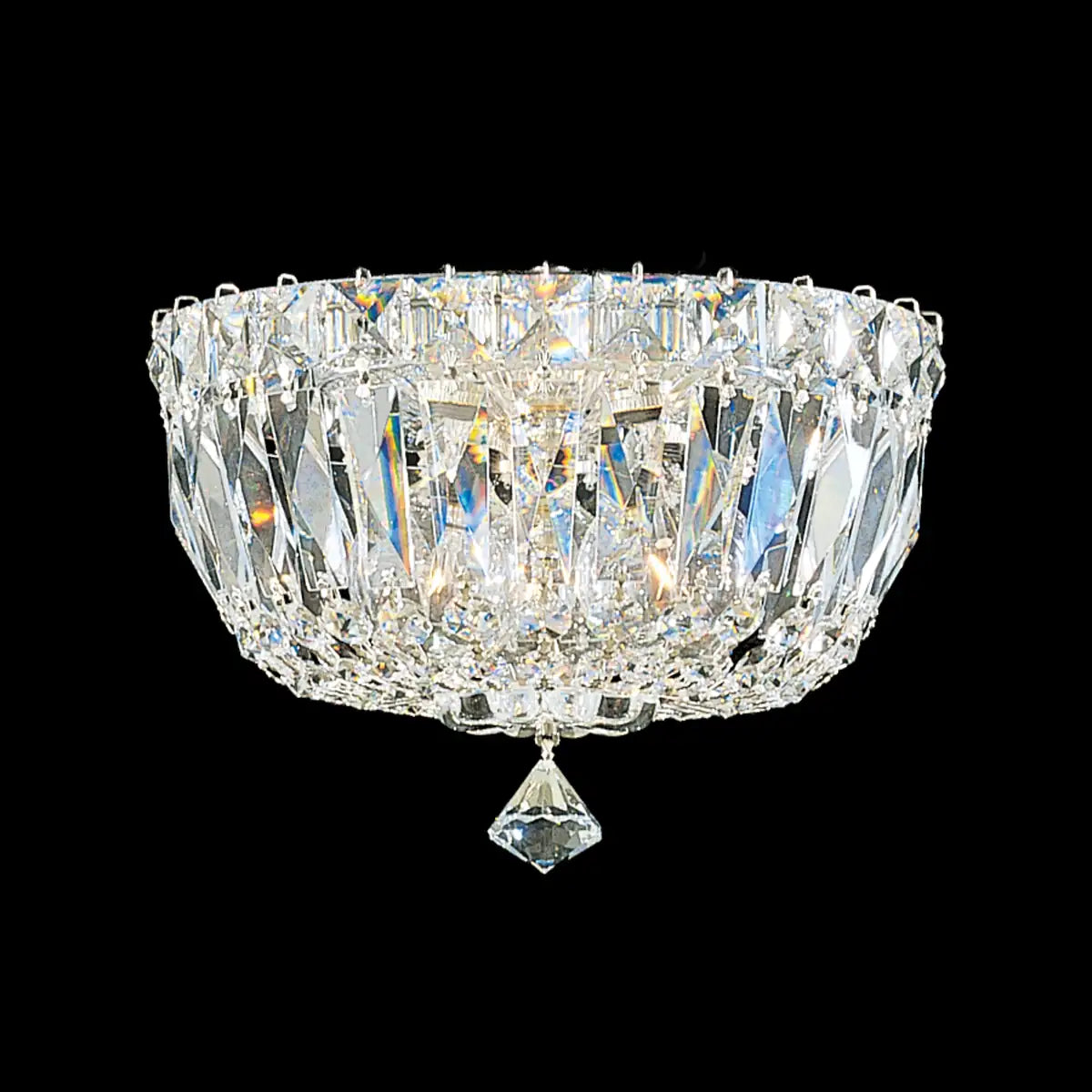 Schonbek, Petit Crystal Deluxe Semi-Flush Mount, SEMI FLUSH MOUNT LIGHT